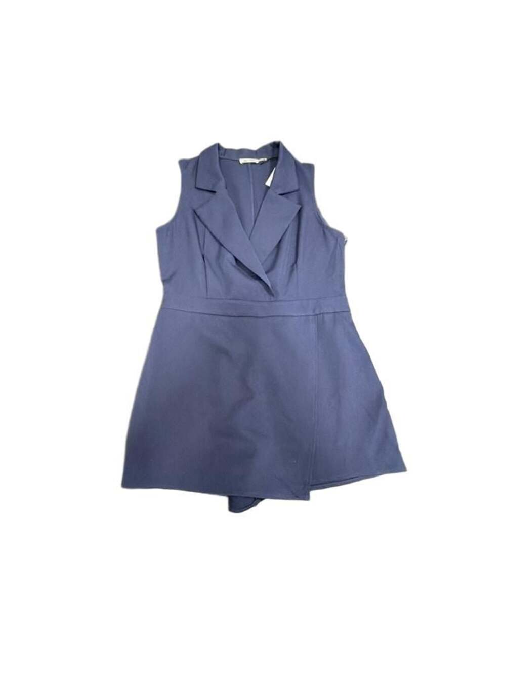 day + moon Women's Navy Blue Sleeveless Blazer Style Romper Size L